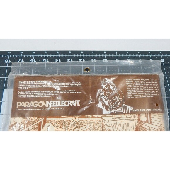 Paragon Stitchery Creative Penny Candy Crewel Needlecraft Kit 1981 Country Store - Picture 4 of 5